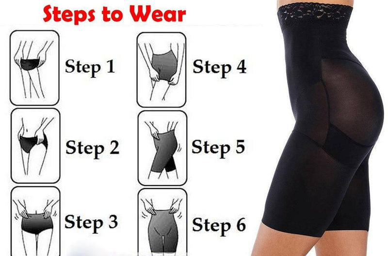 4-in-1 Shaper | Quick Slim Shape Wear Tummy, Thighs, Hips | Efffective Seamless Tummy Tucker Shapewear Body Shaper